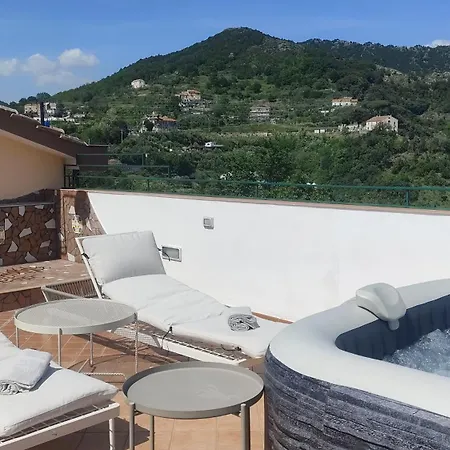 The Seaview From The Terrace With Jacuzzi, Relax & Pools - Dorotea Infinity Apartment